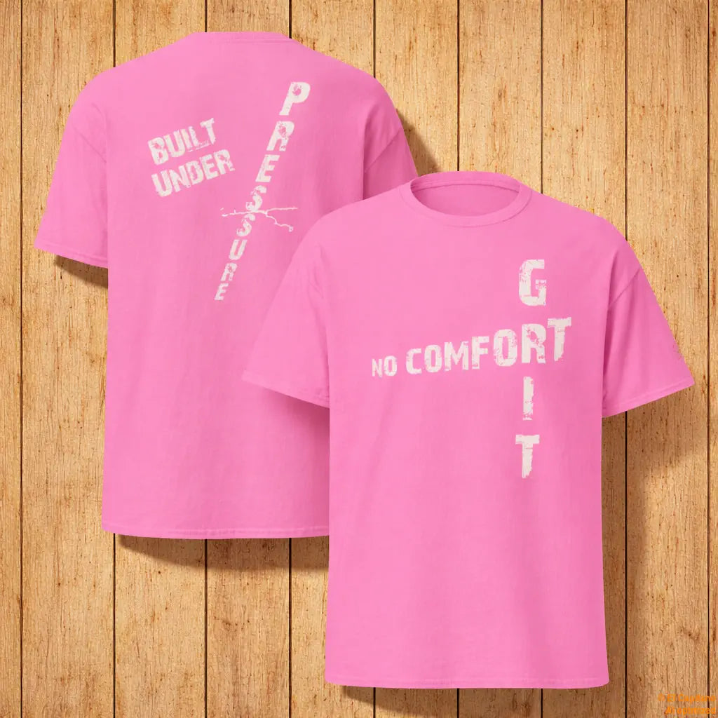 No Comfort Tee – Caballeros – – azalee_nocomfort_front_back – El Capitano