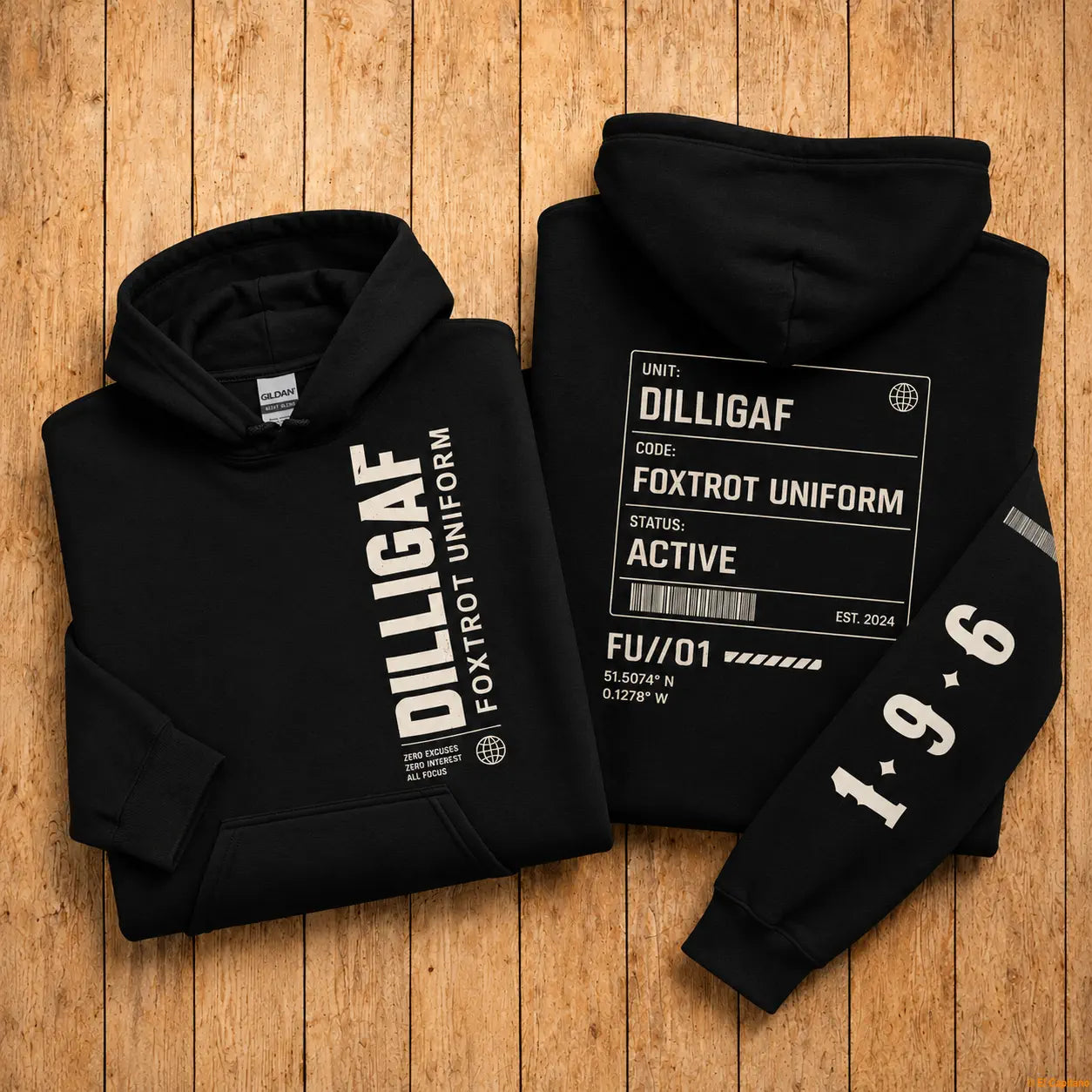 DILLIFU Hoodie - Señoras – – black_dilligaffu_holz_baf19892-0894-4bf7-8818-00968ad8c3ce – El Capitano