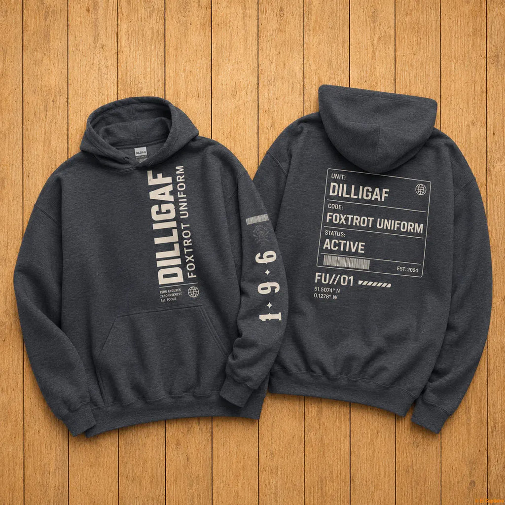 DILLIFU Hoodie - Señoras – – dark-grey_dilligaffu_holz – El Capitano