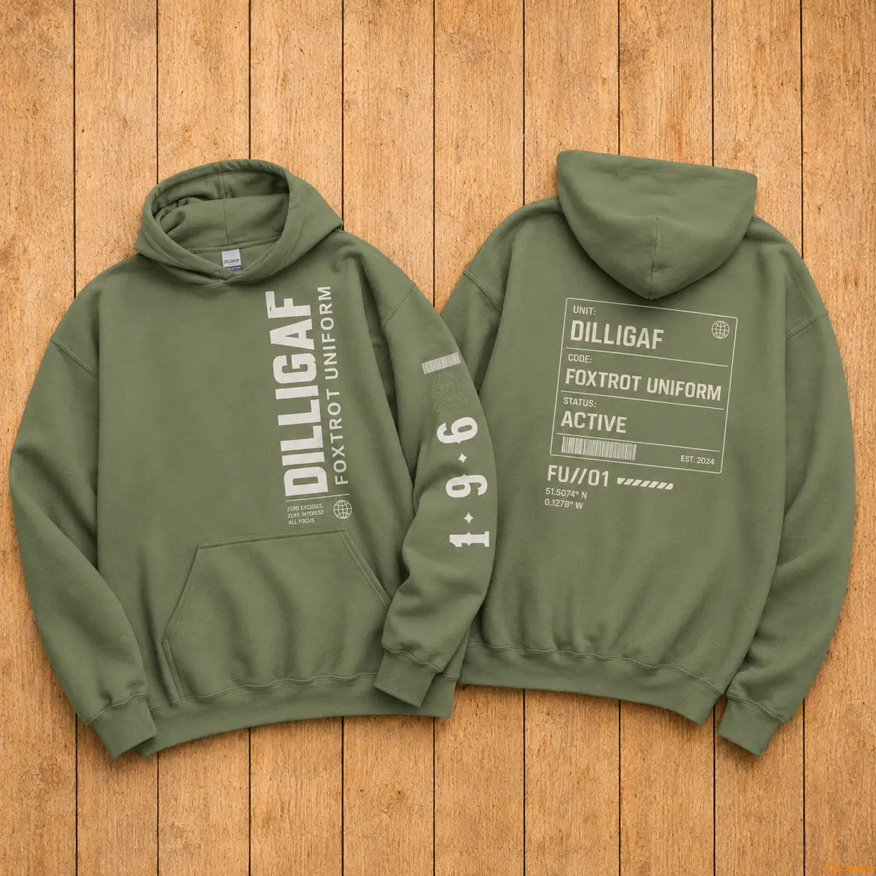 DILLIFU Hoodie - Señoras – – military-green_dilligaffu_holz_905877da-ffc0-44d2-b83e-b7331413e2eb – El Capitano