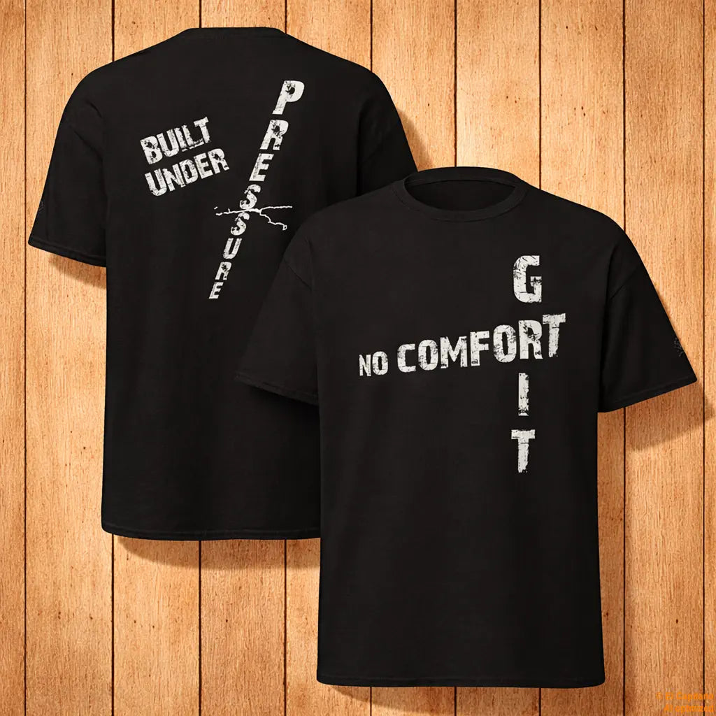 No Comfort Tee – Caballeros – – schwarz_nocomfort_front_back – El Capitano