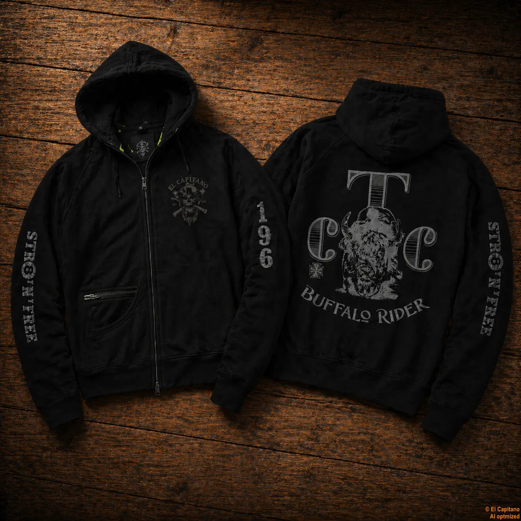 CTC Buffalo Rider Zip Hoodie – Caballeros – – schwarzaufholzbikersbesth_cbfcf9e3-8d6c-43d8-b913-7ec1d5a07609 – El Capitano