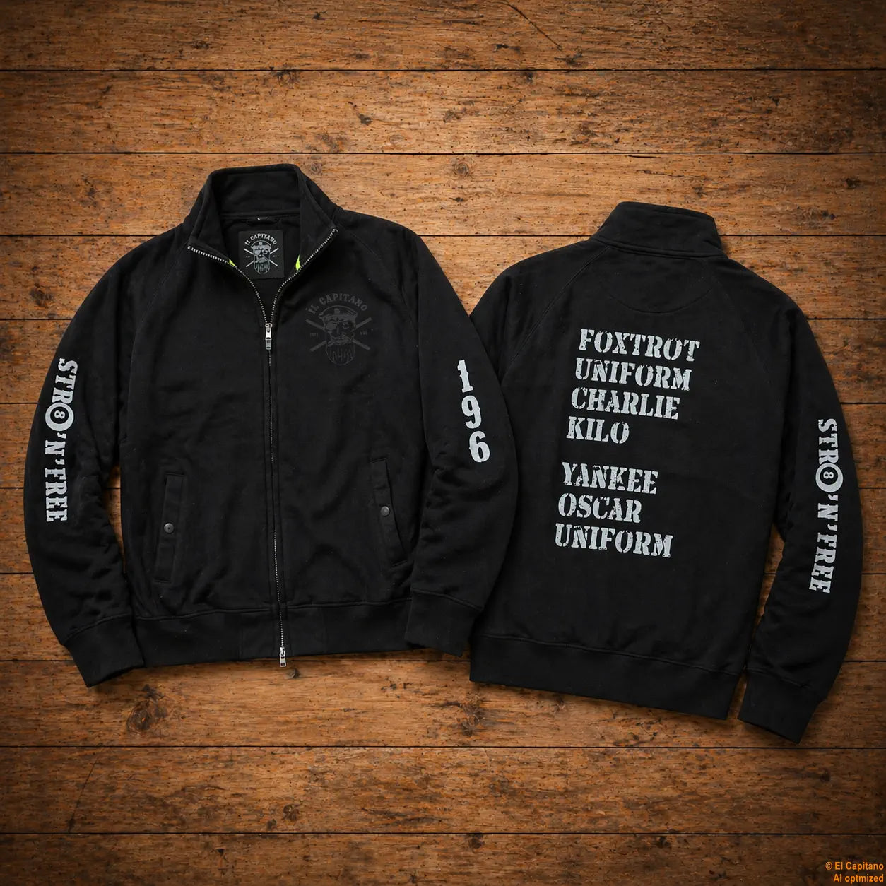 F.U.C.K. Y.O.U. Sweat Jacke – Caballeros – – schwarzaufholzfuckyouj – El Capitano
