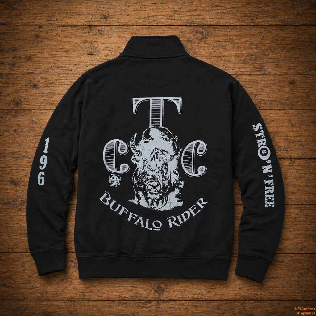 CTC Buffalo Rider Sweat Jacke – Caballeros – – schwarzaufholzj – El Capitano