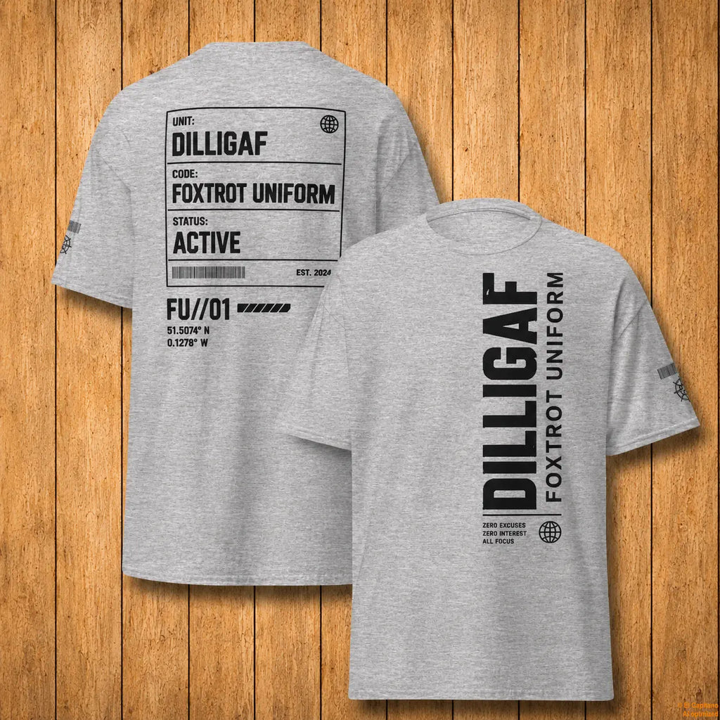 DILLI FU Tee – Señoras – – sport-grey_dilligaffu_holz – El Capitano