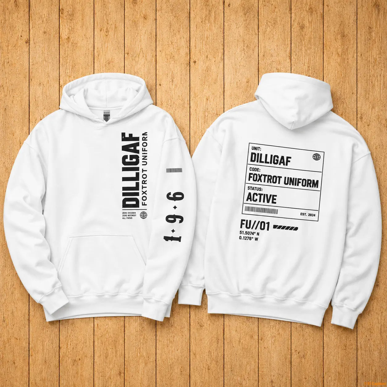 DILLIFU Hoodie - Señoras – – white_dilligaffu_holz_f4f86d0e-f426-4fc3-99a5-ad46933401f8 – El Capitano