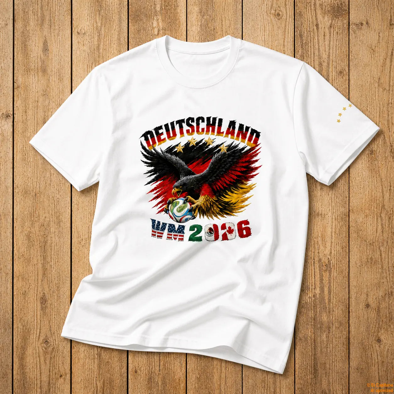 Fußball WM2026 Tee – Caballeros – – wm_2026-shirt-holz – El Capitano